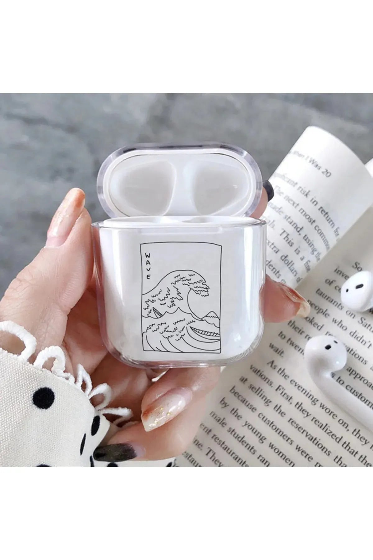 Apple Airpods Wave Uyumlu Desenli Kılıf