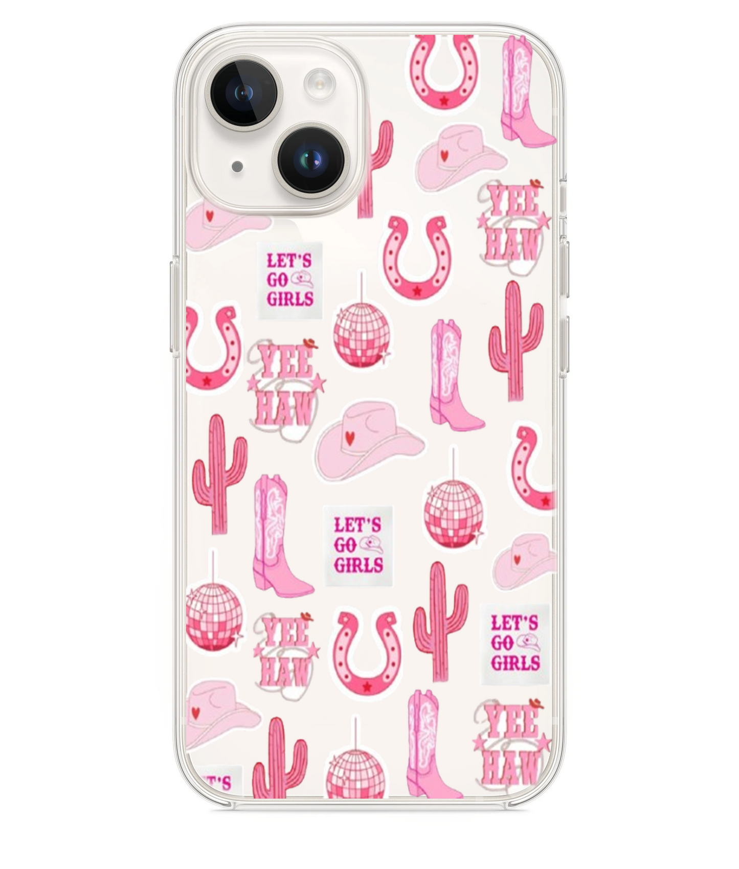 CowboyDesenli Lüx Premium Şeffaf Telefon Kılıfı KOD 796