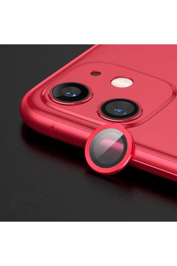 Safir Kamera Lens Koruyucu Red