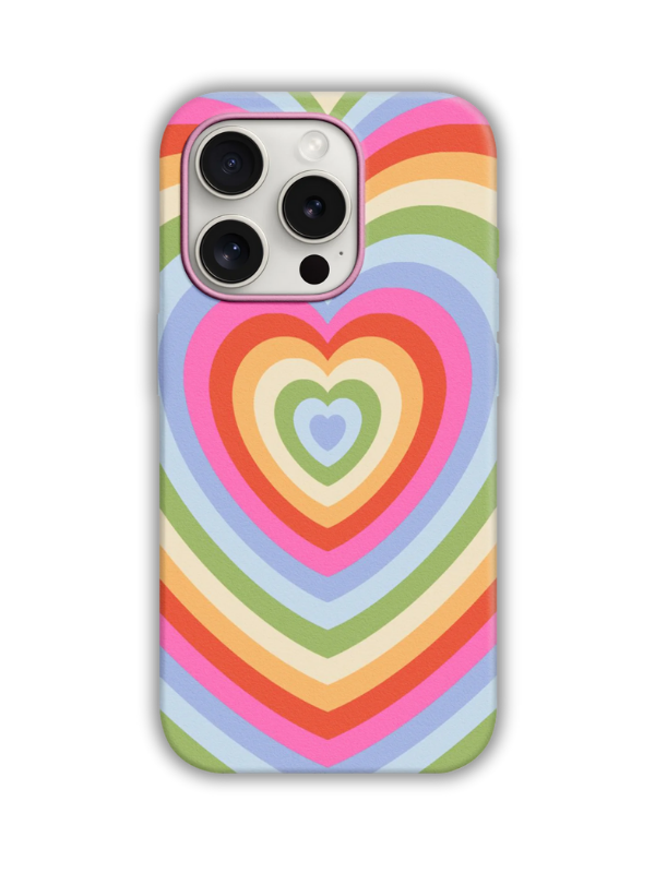 Heart Desenli Lüx Premium İçi Kadifeli Telefon Kılıfı KOD 686