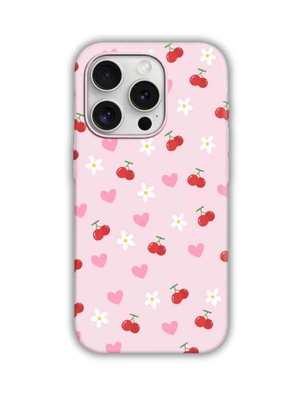 Flowers Desenli Lüx Premium İçi Kadifeli Telefon Kılıfı KOD 689