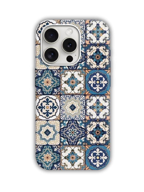 Ceramic Desenli Lüx Premium İçi Kadifeli Telefon Kılıfı KOD 730