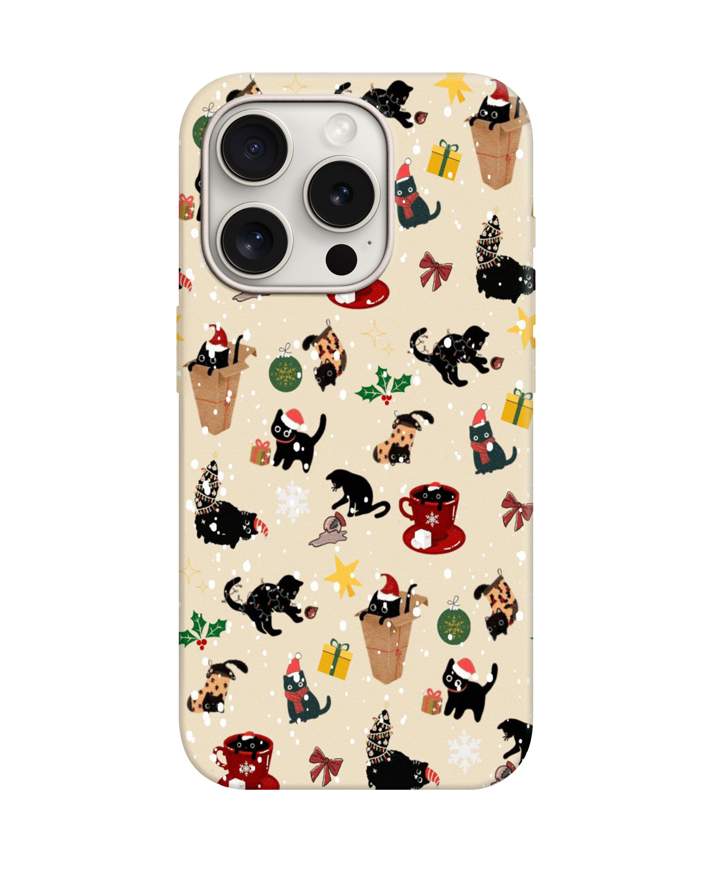 Christmas Desenli Lüx Premium İçi Kadifeli Telefon Kılıfı KOD 784