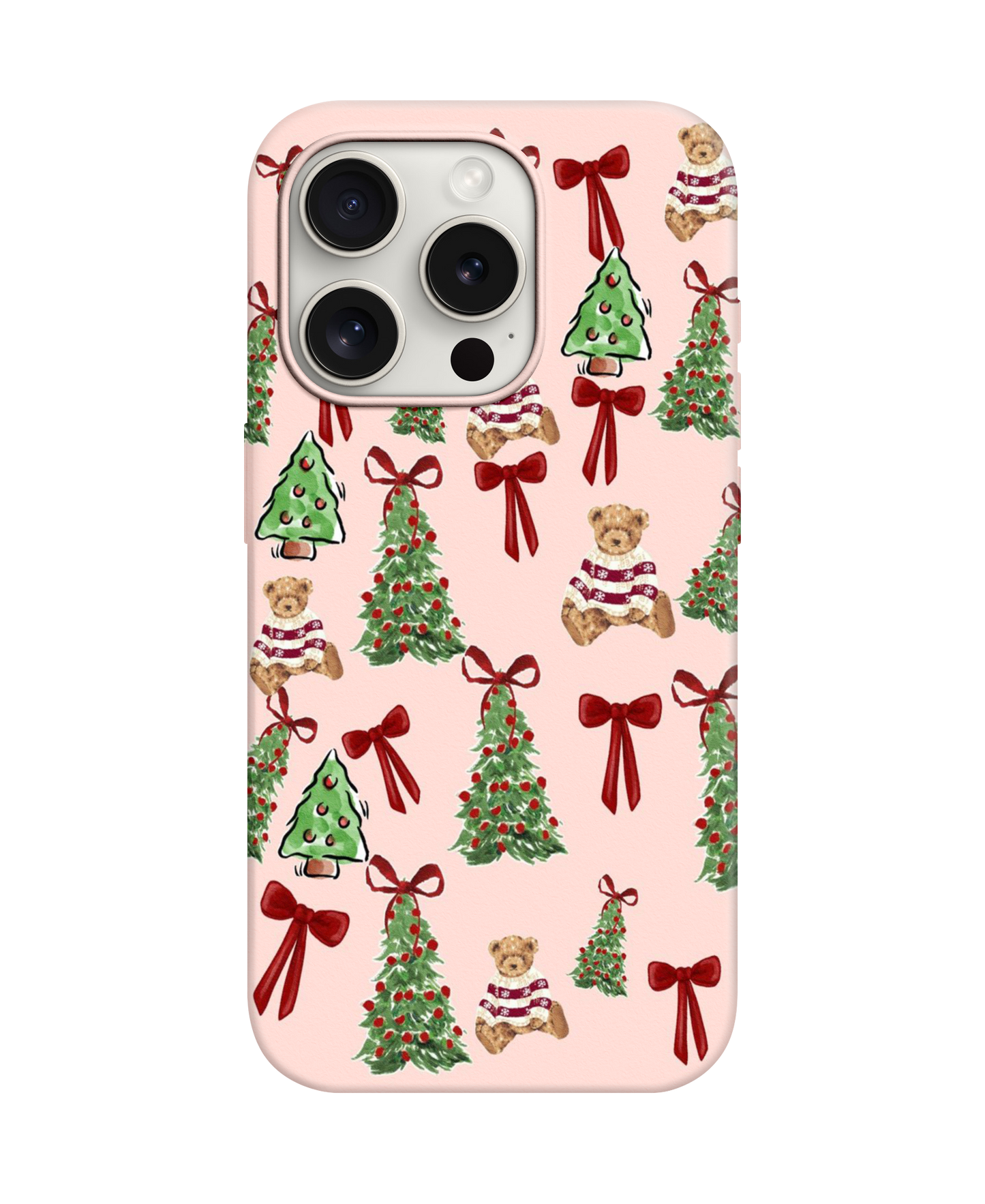 Christmas Desenli Lüx Premium İçi Kadifeli Telefon Kılıfı KOD 780