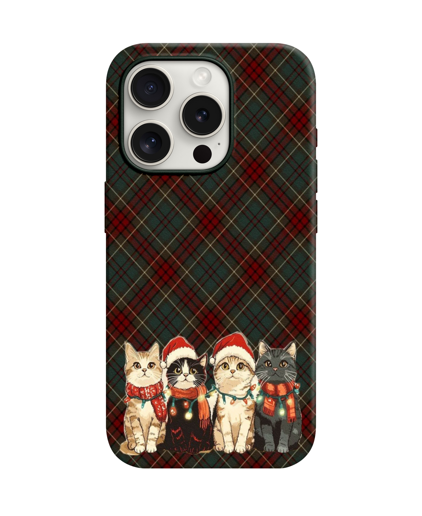 Christmas Desenli Lüx Premium İçi Kadifeli Telefon Kılıfı KOD 779