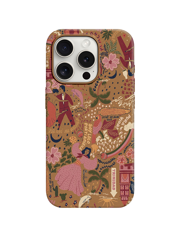 Etnic Desenli Lüx Premium İçi Kadifeli Telefon Kılıfı KOD 759