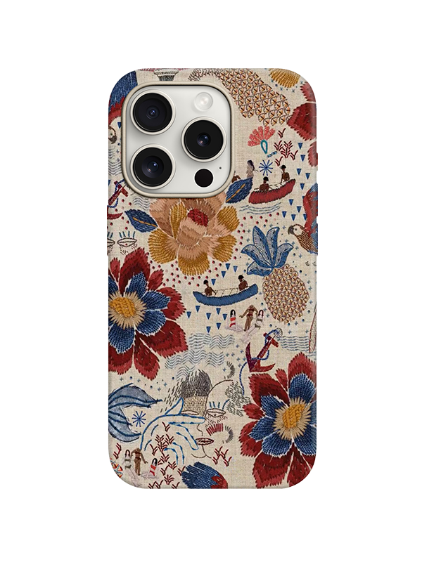 Etnic Desenli Lüx Premium İçi Kadifeli Telefon Kılıfı KOD 750