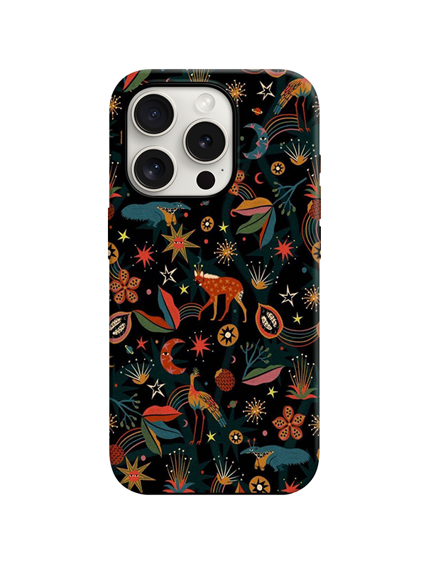 Etnic Desenli Lüx Premium İçi Kadifeli Telefon Kılıfı KOD 751