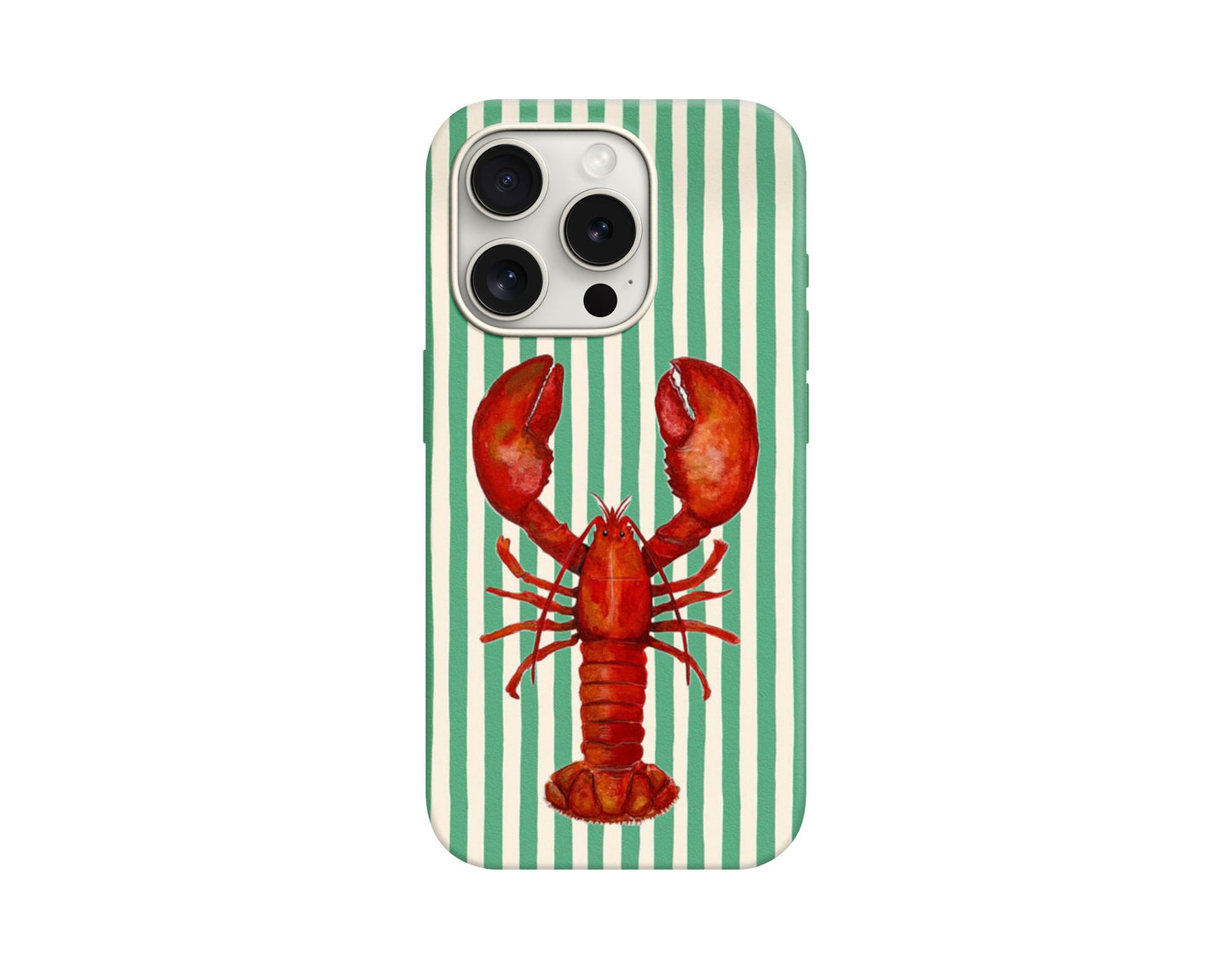 Lobster Desenli Lüx Premium İçi Kadifeli Telefon Kılıfı KOD 766