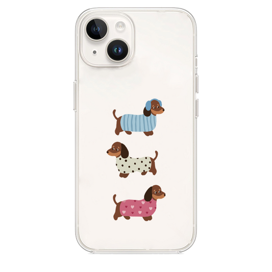 Dogs Desenli Lüx Premium Şeffaf Telefon Kılıfı KOD 798
