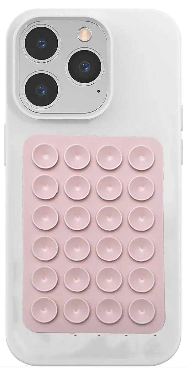 Silikon Vakumlu Telefon Tutucu Pembe